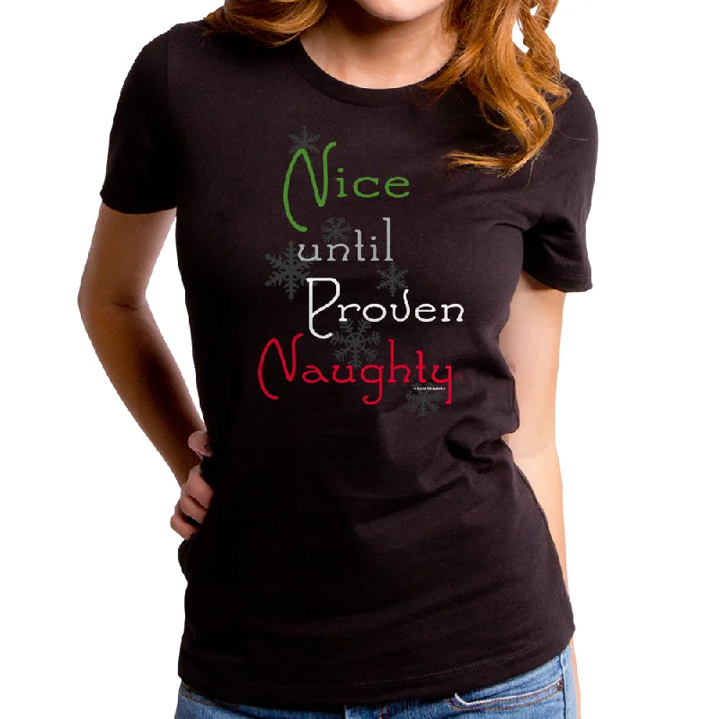 Unit Proven Naughty Women's T-Shirt Polka Dot Checkered Tartan