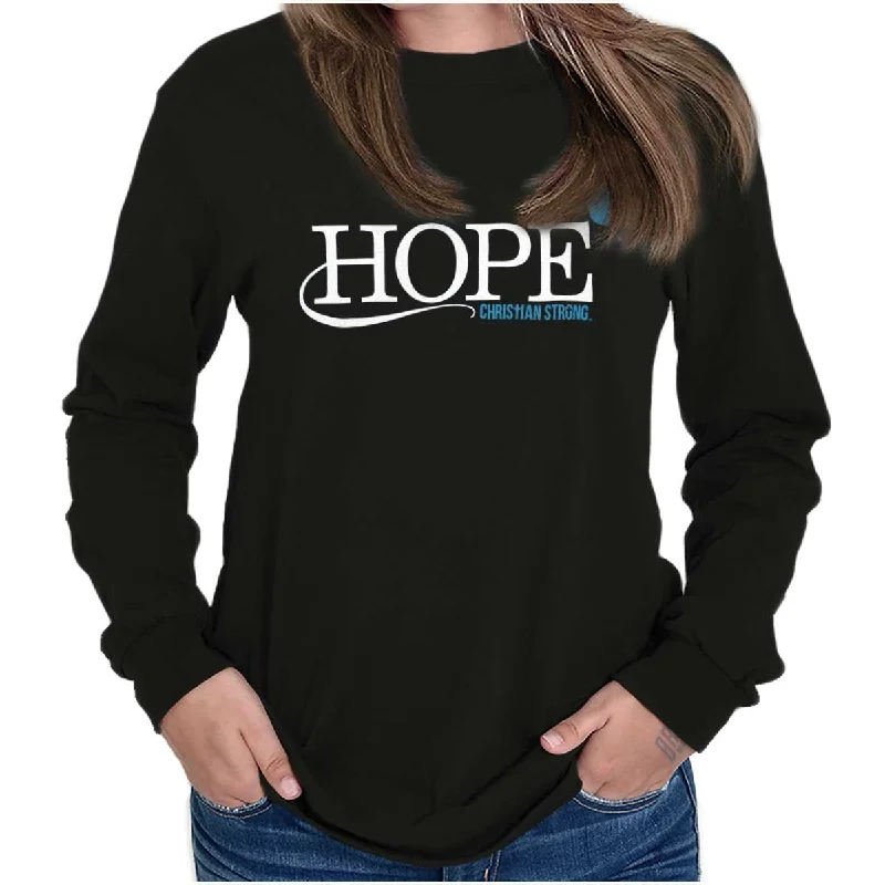 Hope Long Sleeve T-Shirt Oversized T-Shirt Spandex breathable