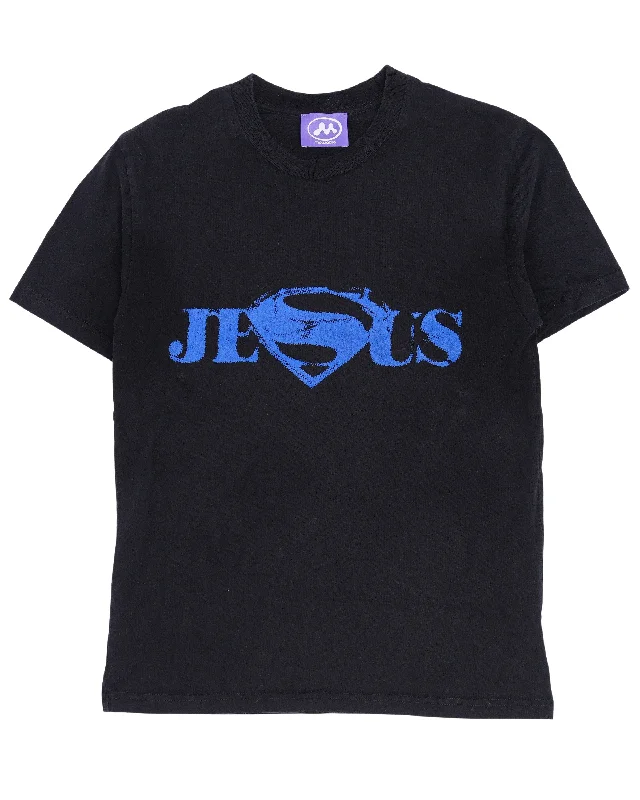 Superman Jesus T-Shirt Polka Dot Checkered Tartan