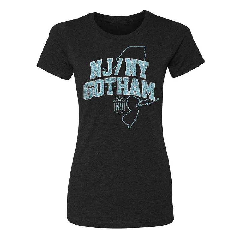 NJ/NY Gotham Women's Outline Tee Jersey Fabric Tulle Fabric Batik Fabric