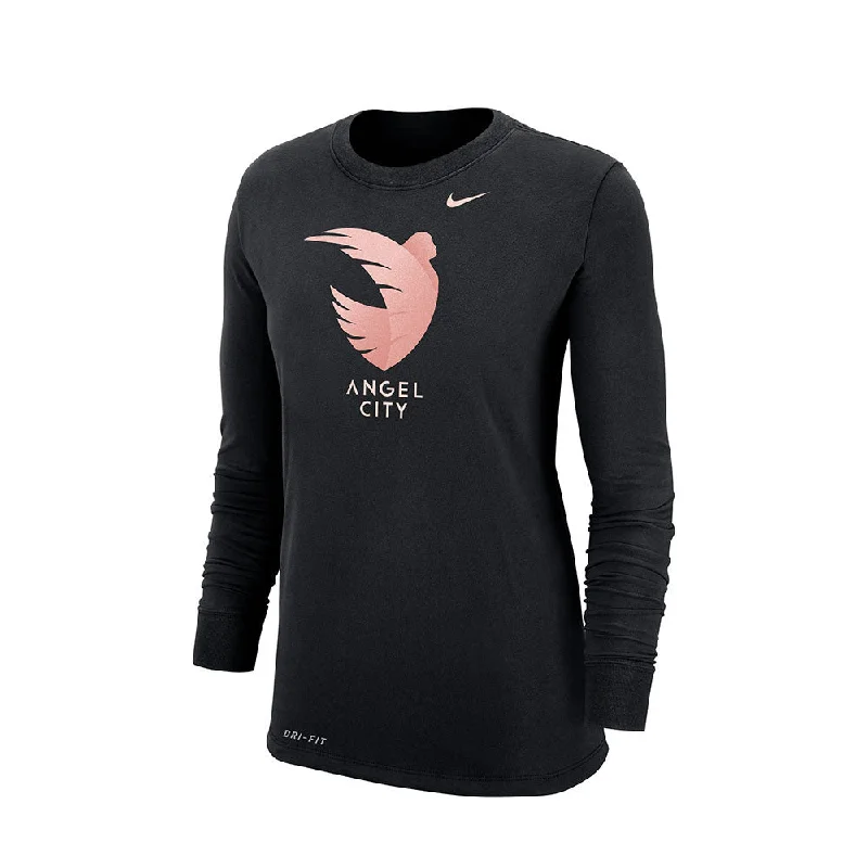 Angel City Women's Nike Long Sleeve Tee Print Jacquard Patchwork