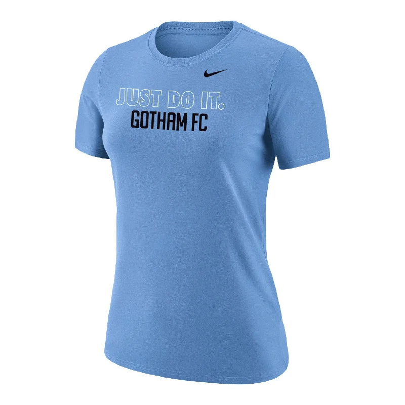 Women's Nike Gotham FC JDI Blue Tee Jersey Fabric Tulle Fabric Batik Fabric