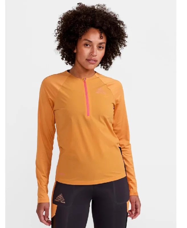 Pro Trail Wind Long Sleeve Tee Women Basic T-Shirt Crew Neck Short Sleeve