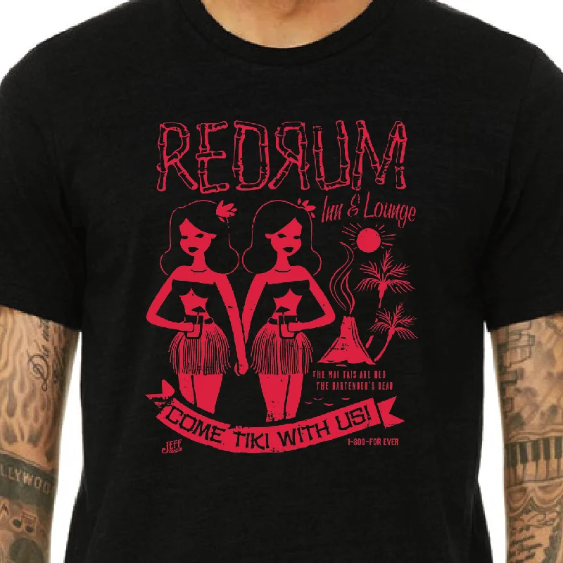 Red Rum Blacklight Reactive Unisex Tee Mesh Blend Leather Blend Suede Blend