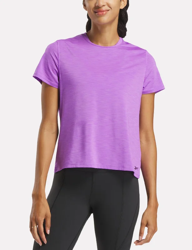 Chill Athletic T-Shirt - Digital Purple Print Jacquard Patchwork
