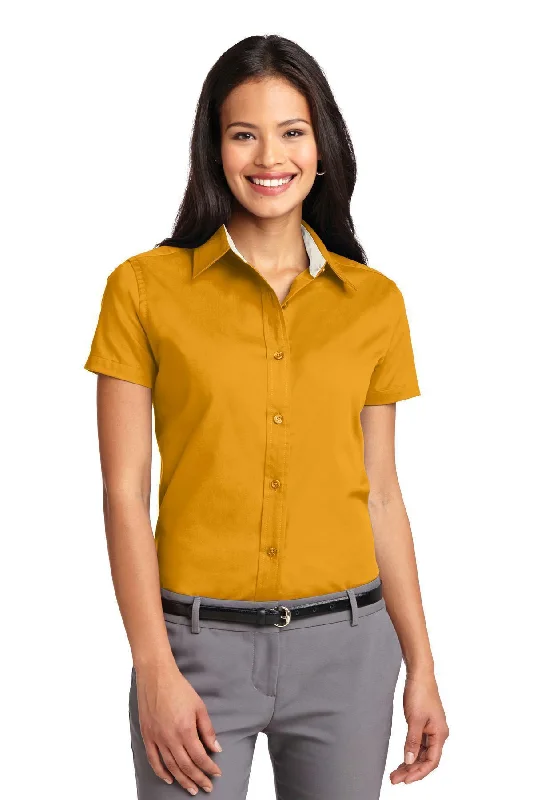 Port Authority Ladies Short Sleeve Easy Care Shirt. L508 Iron Safe Non-Iron Wrinkle Free Port Authority Ladies Short Sleeve Easy Care Shirt. L508 Iron Safe Non-Iron Wrinkle Free