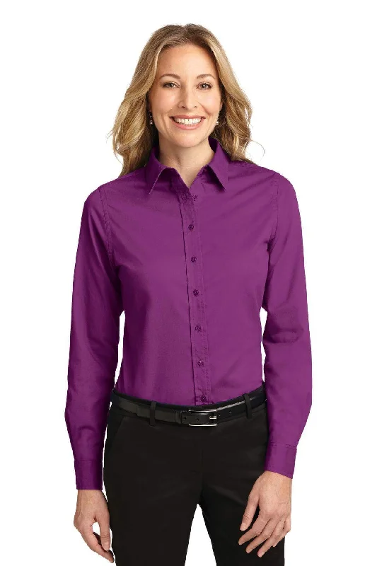 Port Authority Ladies Long Sleeve Easy Care Shirt. L608 Front Pockets Side Pockets Patch Pockets Port Authority Ladies Long Sleeve Easy Care Shirt. L608 Front Pockets Side Pockets Patch Pockets