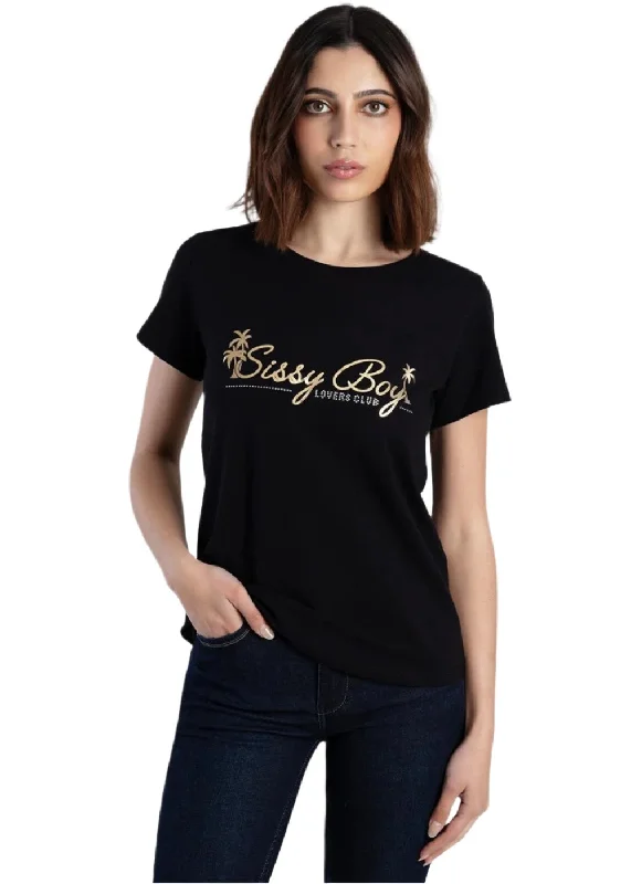 Sissyboy T31236 Regular Fit Multi Technique Logo T-Shirt Black Modern Contemporary Chic Sissyboy T31236 Regular Fit Multi Technique Logo T-Shirt Black Modern Contemporary Chic