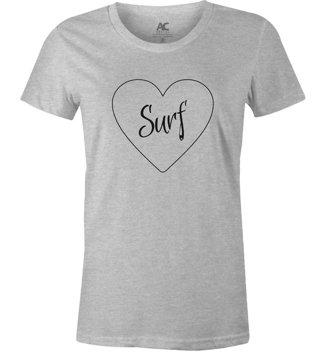 SURF LOVE T-SHIRT Silk Blend Satin Velvet