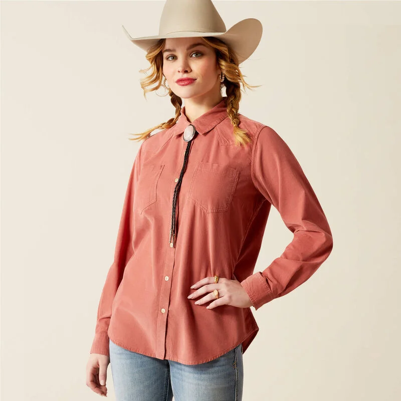 Women's Ariat Billie Jean Corded Shirt Chenille Brocade Lace