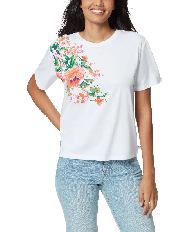Womens Hayden Relaxed T-Shirt Top Boxy Fit Fitted Loose