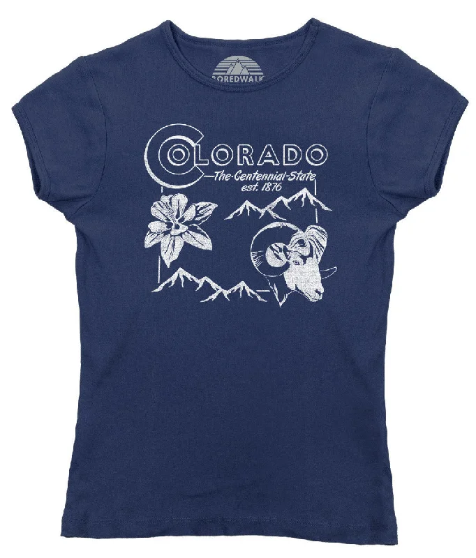 Women's Vintage Colorado State T-Shirt Rayon Fabric Velvet Fabric Corduroy Fabric
