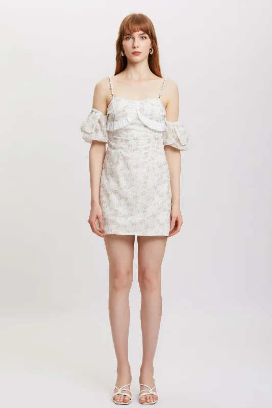 ST | Prunus Pearl Mini Dress Classic Floral Mini Dress