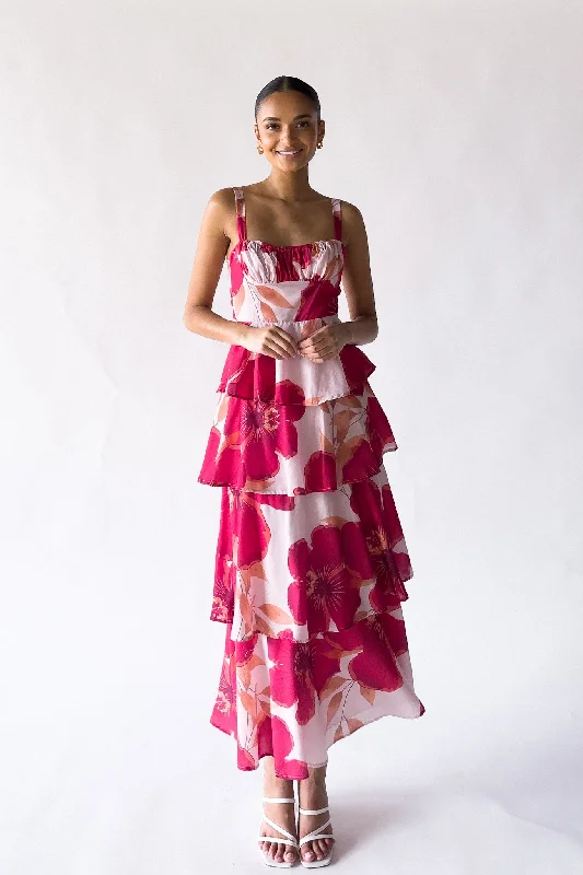 Abbie Floral Maxi Dress Chic Summer Maxi Dress