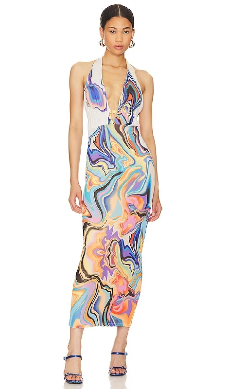 AFRM Dakota Dress in Blue