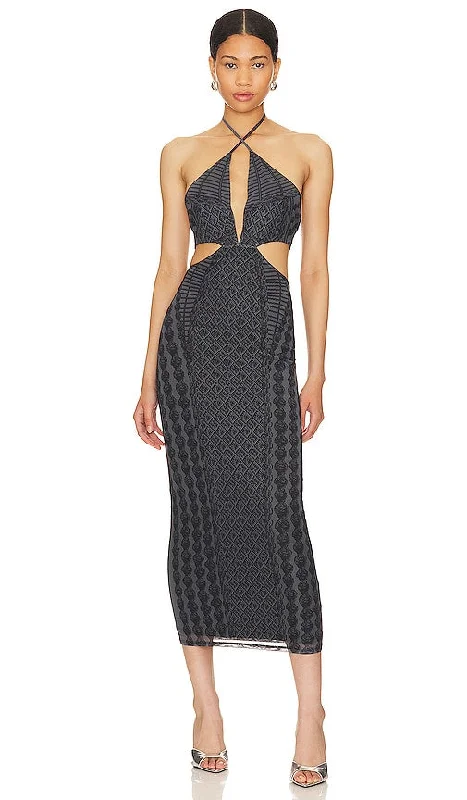 AFRM Tessa Dress in Charcoal
