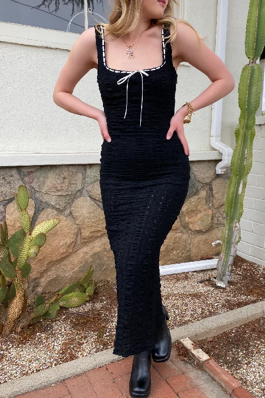 Stretch Lace Maxi Dress Fashionable Button-Down Maxi Dress