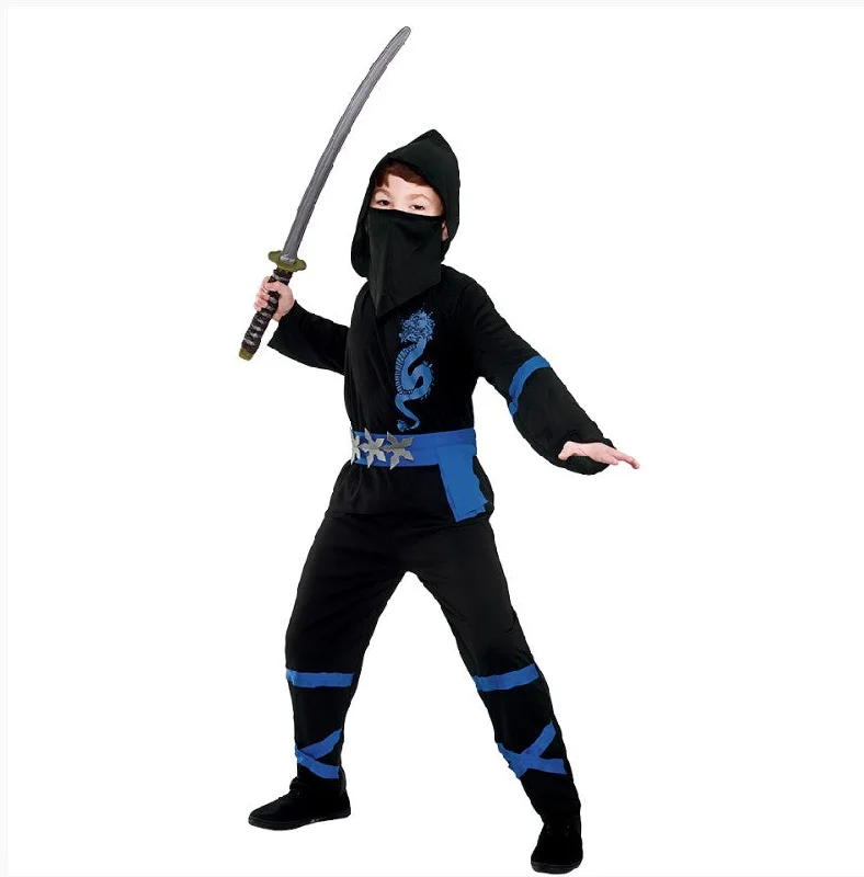 Boys Japanese Martial Arts Power Ninja Fancy Dress Costume