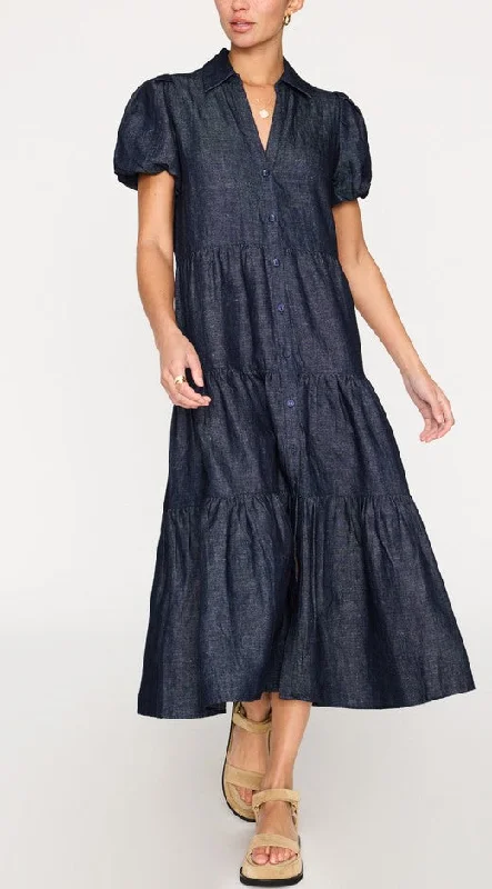 Brochu Walker The Havana Dress - Indigo Denim