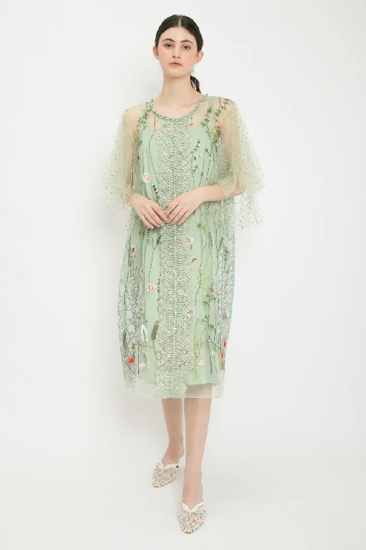 Gardenia Dress in Sage Green