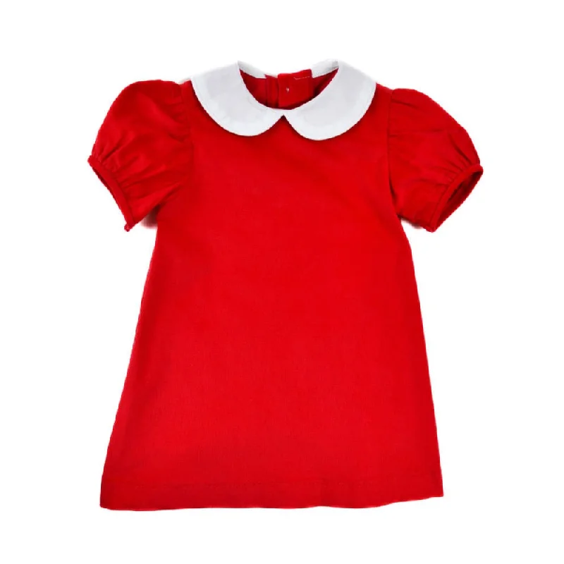 Corduroy Float Dress - Red