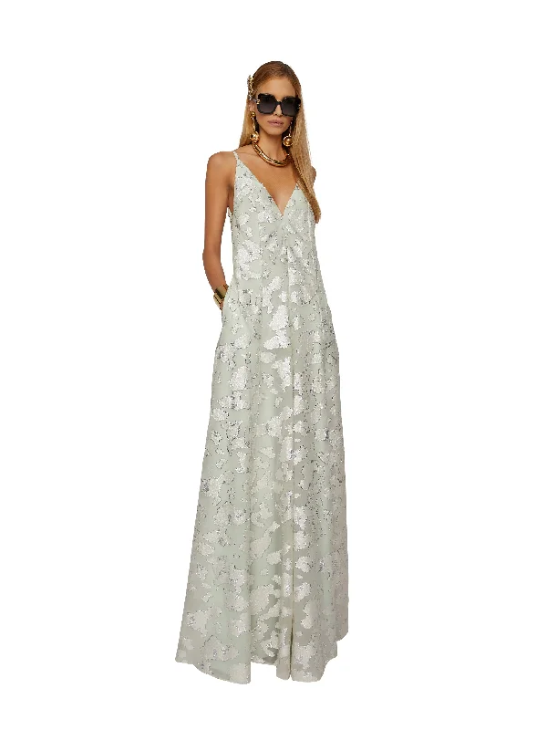 Dahna Maxi Dress Comfortable Ruffle Hem Maxi Dress