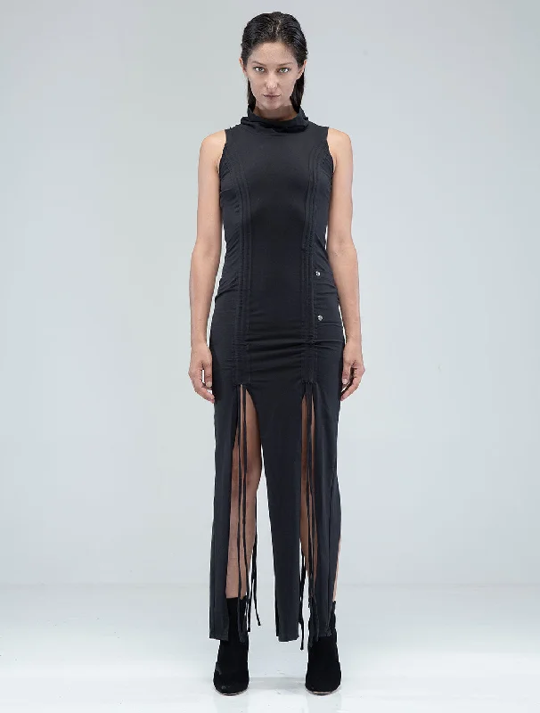Exene Adjustable Maxi Dress Cozy Knit Maxi Dress