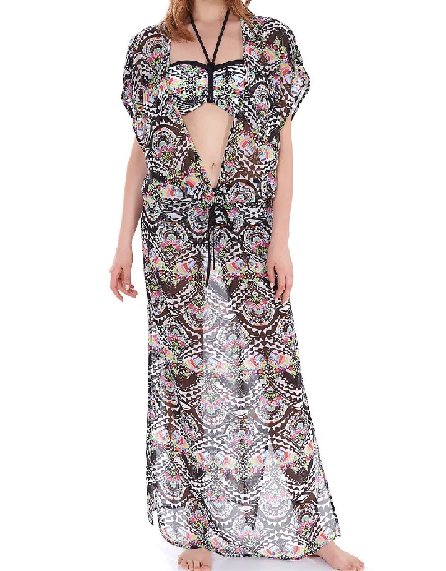 Freya Zodiac Plunge Neck Maxi Dress, Multi Classic A-Line Maxi Dress
