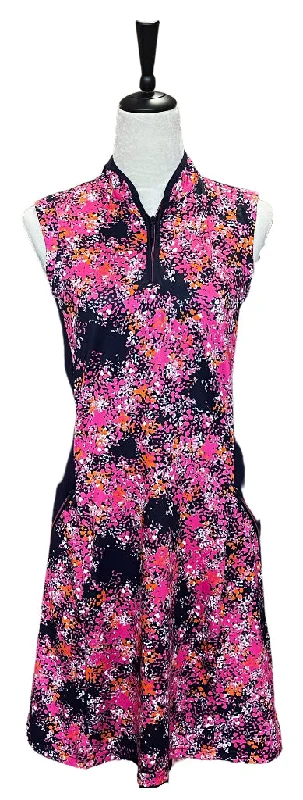 GGBlue Navy, Pink, and Orange Dress Size M MSP$121