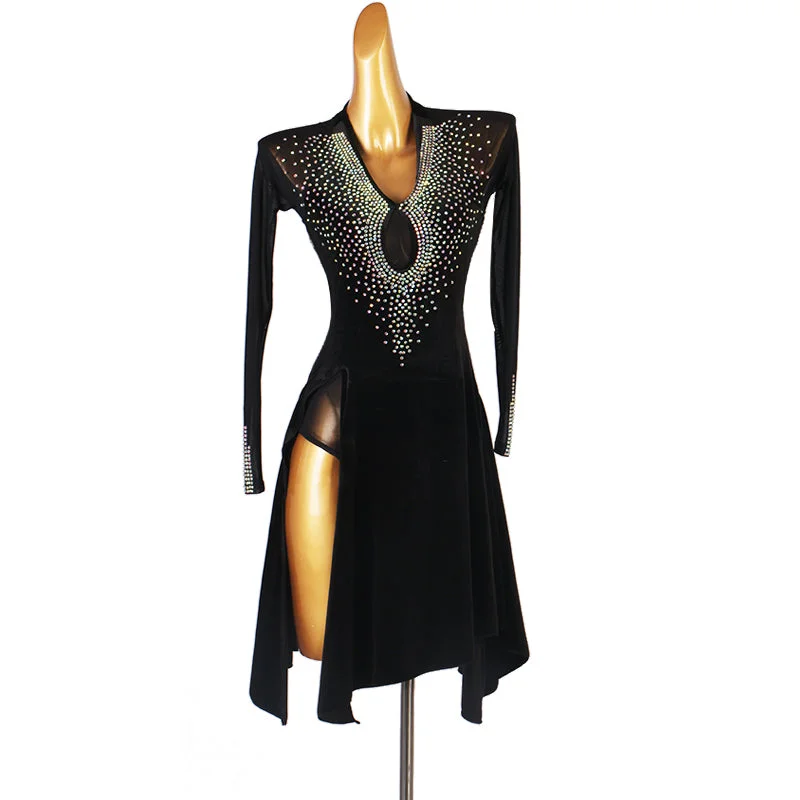 High Slit Latin Dance Dress
