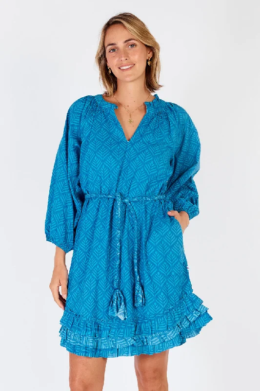 IBSA Dallas Frill Dress Sky
