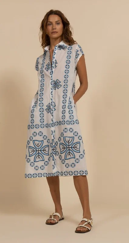 Kasia Estella Dress - Blue Multi