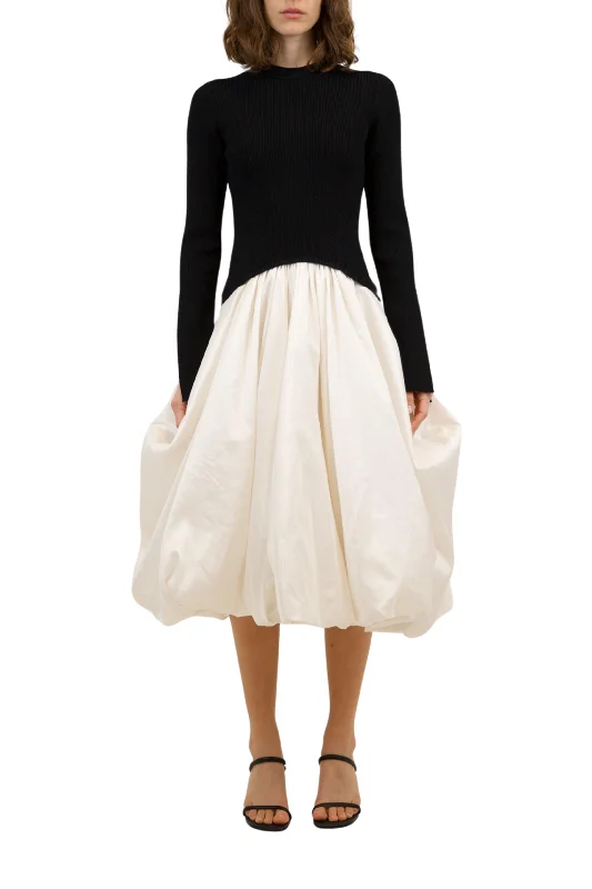Kenlie Colorblock Mock Neck Dress