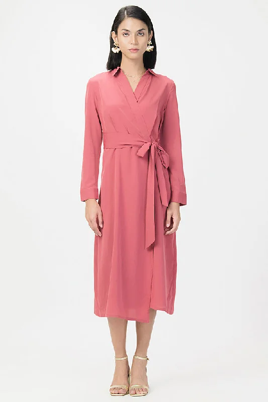 Knotted Maxi Dress Stylish V-Neck Maxi Dress