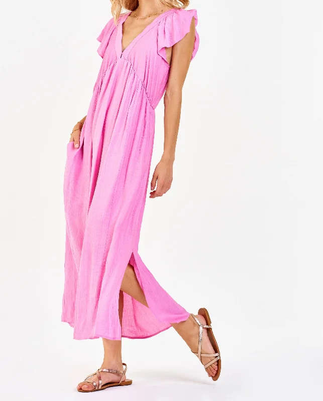 LOTTIE DEEP V DRESS FANCY PINK