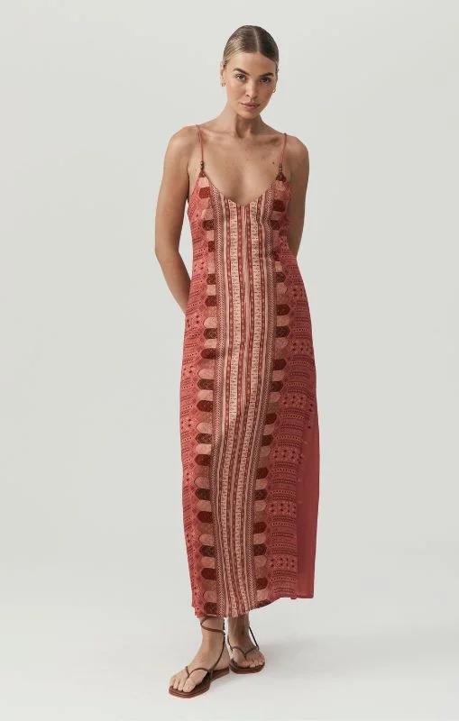 MOS - Yasmin Print Maxi Dress Fashionable Chiffon Maxi Dress