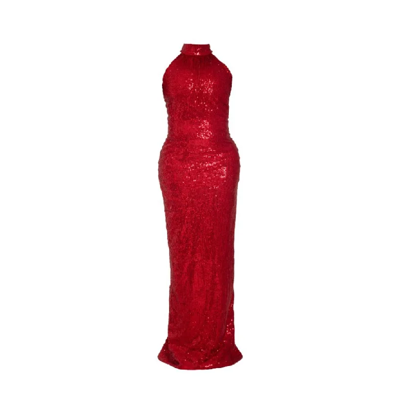 Burem Sequin Dress | Red