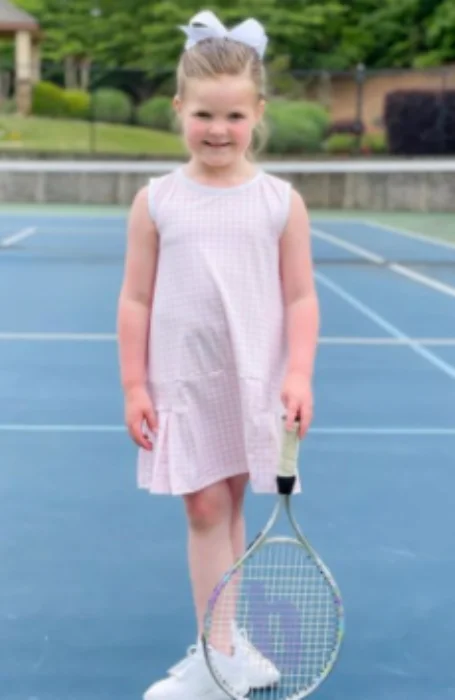 Penny Pink Gingham Tennis Dress