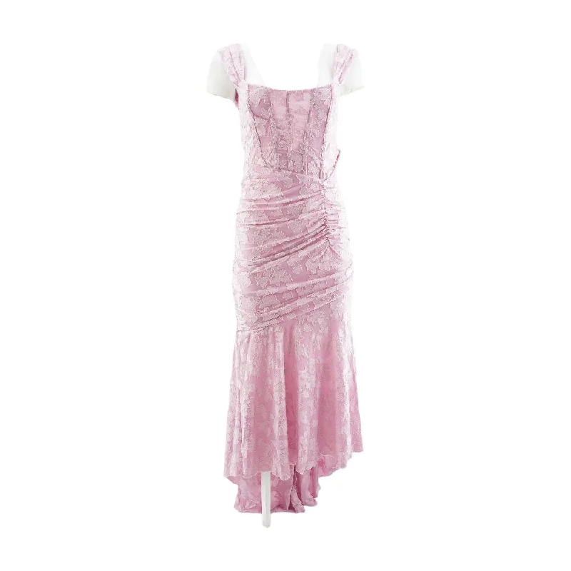 Pink Floral Maxi Dress Trendy Printed Maxi Dress