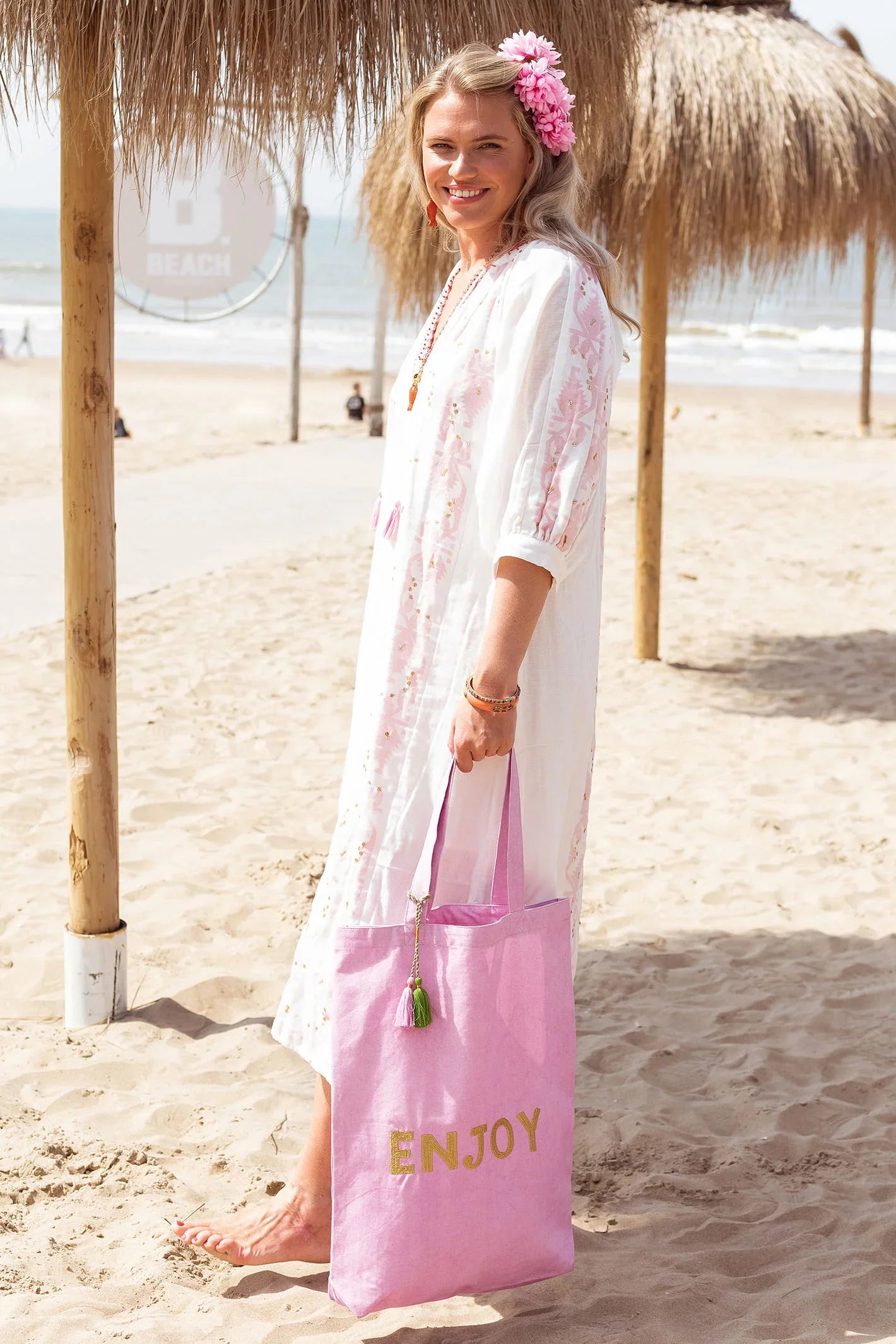 Place Du Soleil Long Dress 306 - Off White
