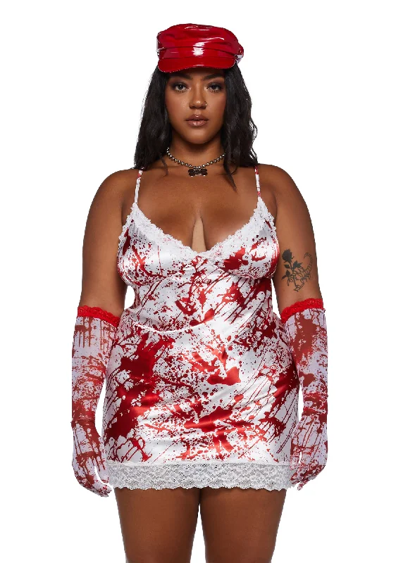 Plus Scream Queen Slip Dress