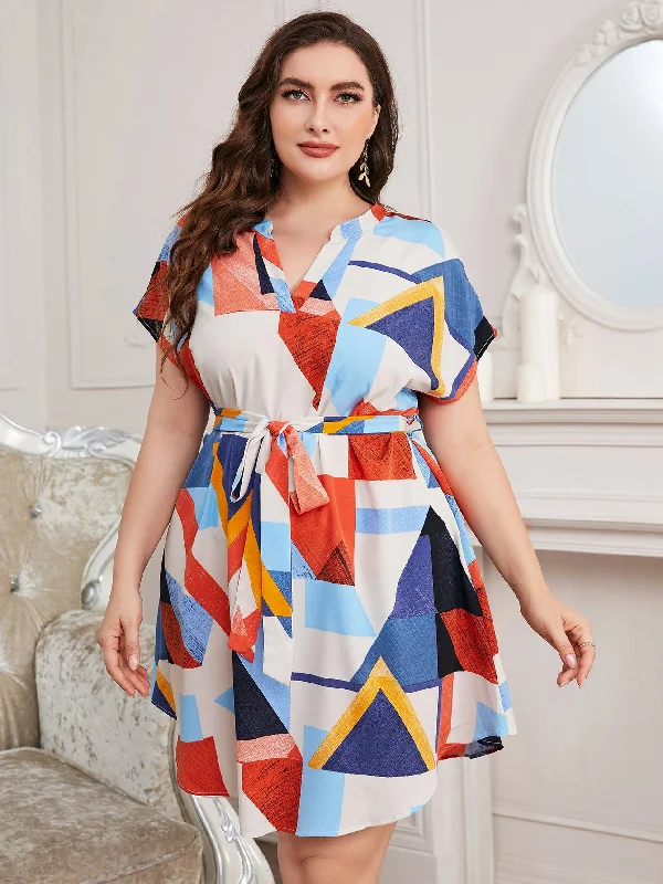 Plus Size Swing Office Dress With Irregular Asymmetric Geometric Abstract Pattern Maxi Dress Printed Abstract Floral Trendy Fit-and-Flare Maxi Dress Plus Size Swing Office Dress With Irregular Asymmetric Geometric Abstract Pattern Maxi Dress Printed Abstract Floral Trendy Fit-and-Flare Maxi Dress