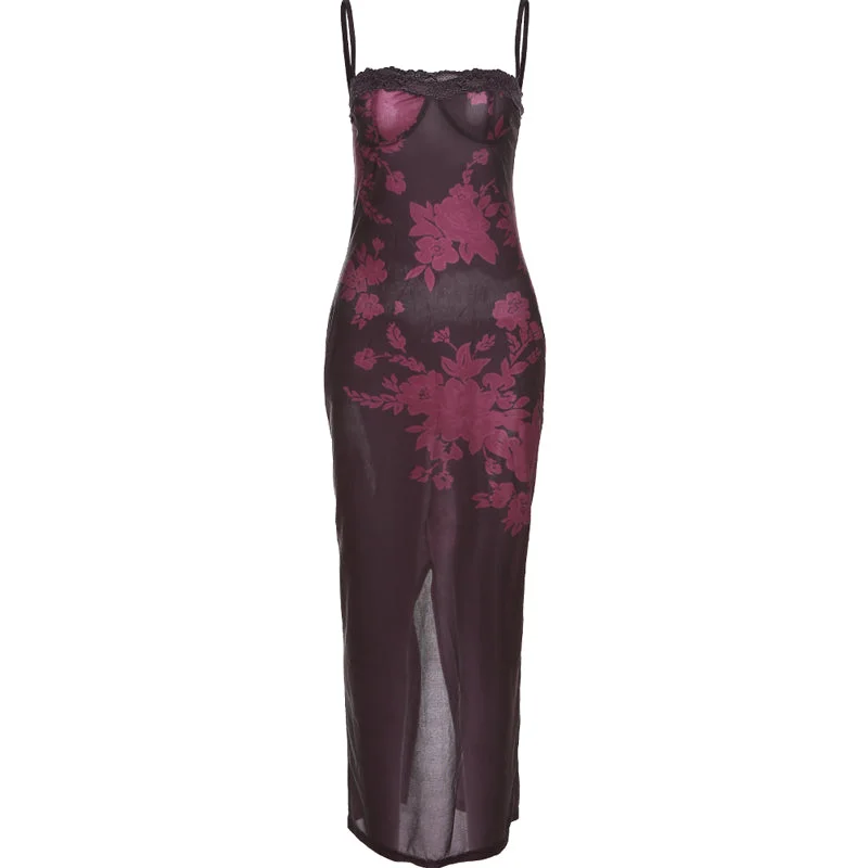 Sharon Floral Maxi Dress Comfortable Flowy Maxi Dress