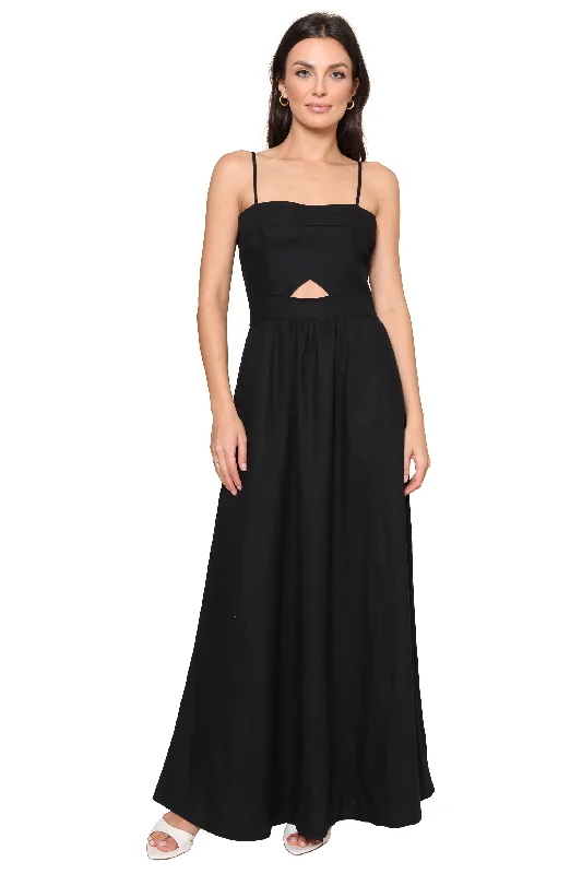 The Linen Cutout Maxi Dress Stylish Boho Maxi Dress