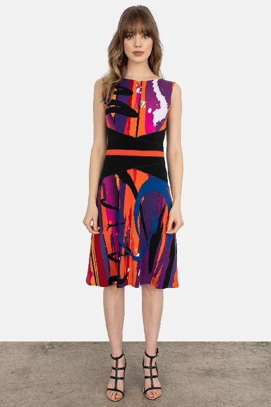 Waist Contrast Insert Dress
