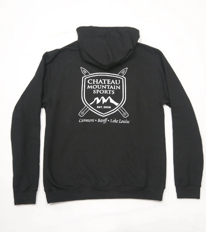 CMS Logo Hoody Unisex Hoodie with Frayed Bohemian Relaxed