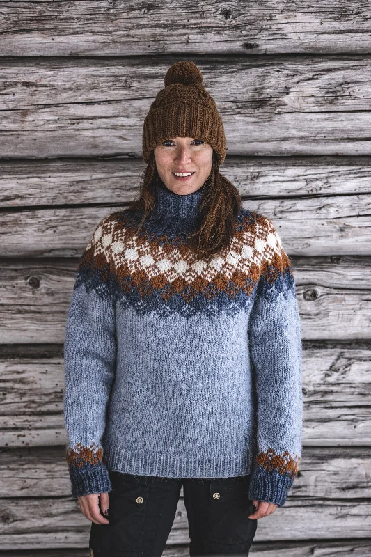 Hiutaleneule Snowflake - Wool sweater knitting kit Wool Fabric Cashmere Fabric Tweed Fabric