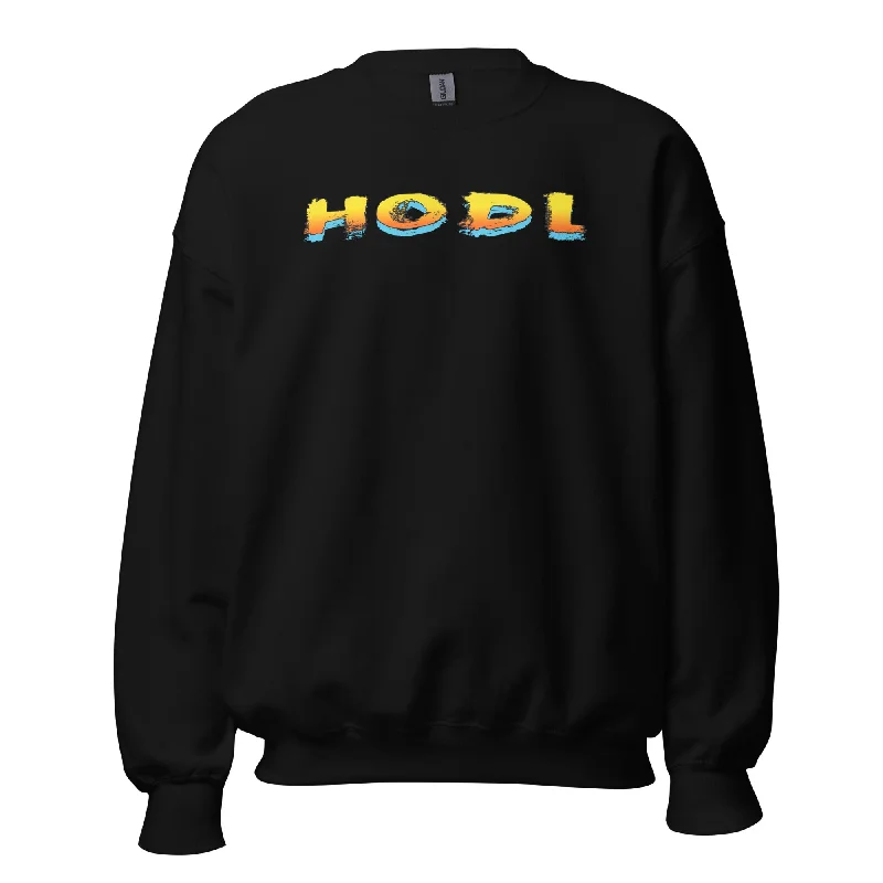 HODL Diamond Hands Your Crypto Bitcoin Sweatshirt Long Sleeve Pullover Cotton Hoodie Fleece Lining Warmth