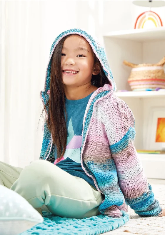 Kid's Hooded Cardi Hoodie with Embroidery Detailed Premium