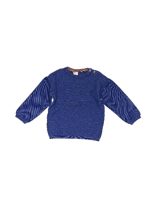 Pullover Sweater Handmade Hand-knitted Hand-woven